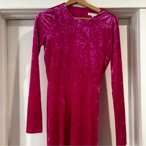 Crashed velvet jumpsuit